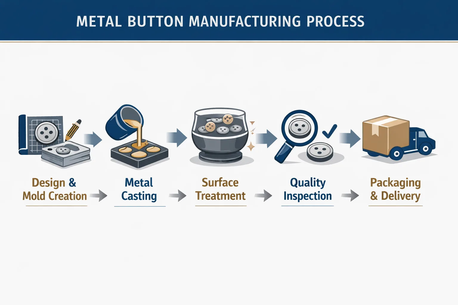 metal button manufacturing-process